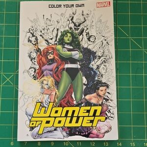 Marvel Women of Power Poster — Green, Red, Yellow, Blonde